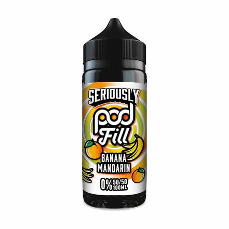 50/50 Shortfill Banana Mandarin Doozy Seriously Podfill 100ml Shortfill 50/50