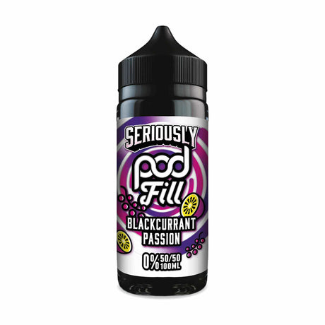 50/50 Shortfill Blackcurrant Passion Doozy Seriously Podfill 100ml Shortfill 50/50