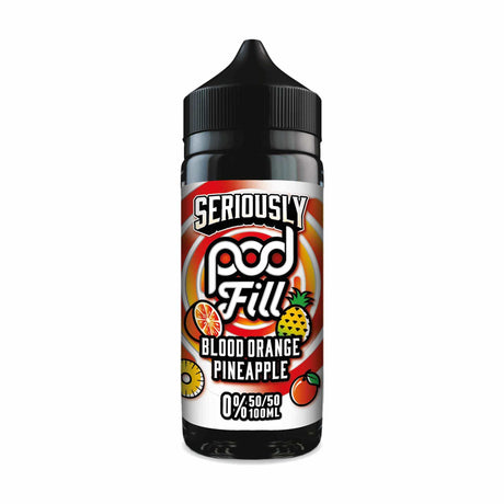 50/50 Shortfill Blood Orange Pineapple Doozy Seriously Podfill 100ml Shortfill 50/50