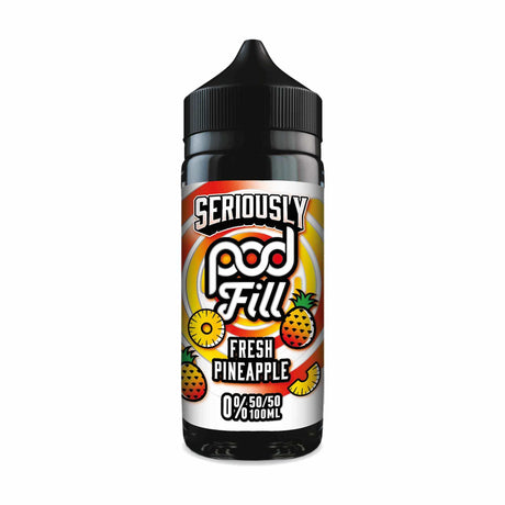 50/50 Shortfill Fresh Pineapple Doozy Seriously Podfill 100ml Shortfill 50/50