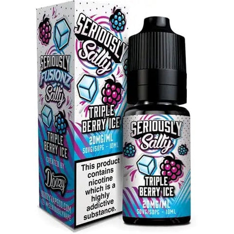 Nic Salts Triple Berry Ice / 20mg Doozy Seriously Salty Fusionz 10ml Nic Salt