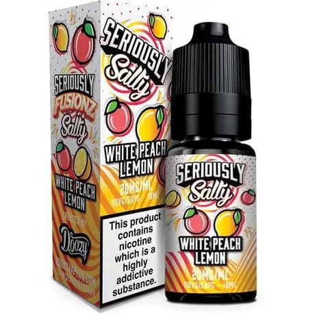 Nic Salts White Peach Lemon / 20mg Doozy Seriously Salty Fusionz 10ml Nic Salt