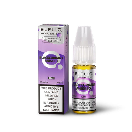 Nic Salts Blackcurrant Aniseed / 5mg ELFBAR ELFLIQ Nic Salt E-Liquids