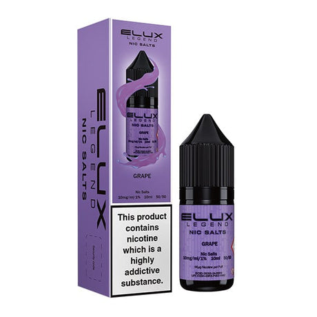 Nic Salts Grape / 10mg Elux Legend Nic Salt Eliquid 10ml