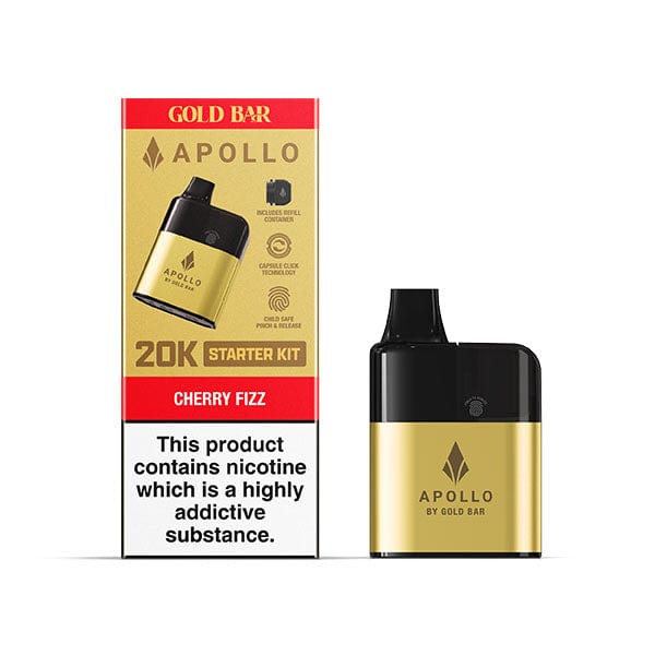 Pre-Filled Vape Devices Cherry Fizz Gold Bar Apollo 20K Pre-filled Pod Kit