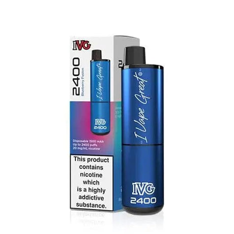 Disposable Vape Sticks Blueberry Fusion IVG 2400 Puff Disposable Vape