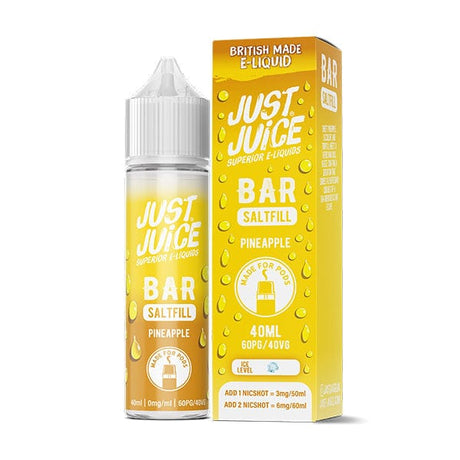 50/50 Shortfill Pineapple Just Juice Bar Saltfill 40ml E-Liquid