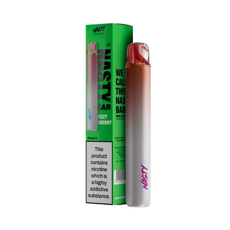 Disposable Vape Sticks Fizzy Cherry Nasty Bar DX2 Disposable Vapes