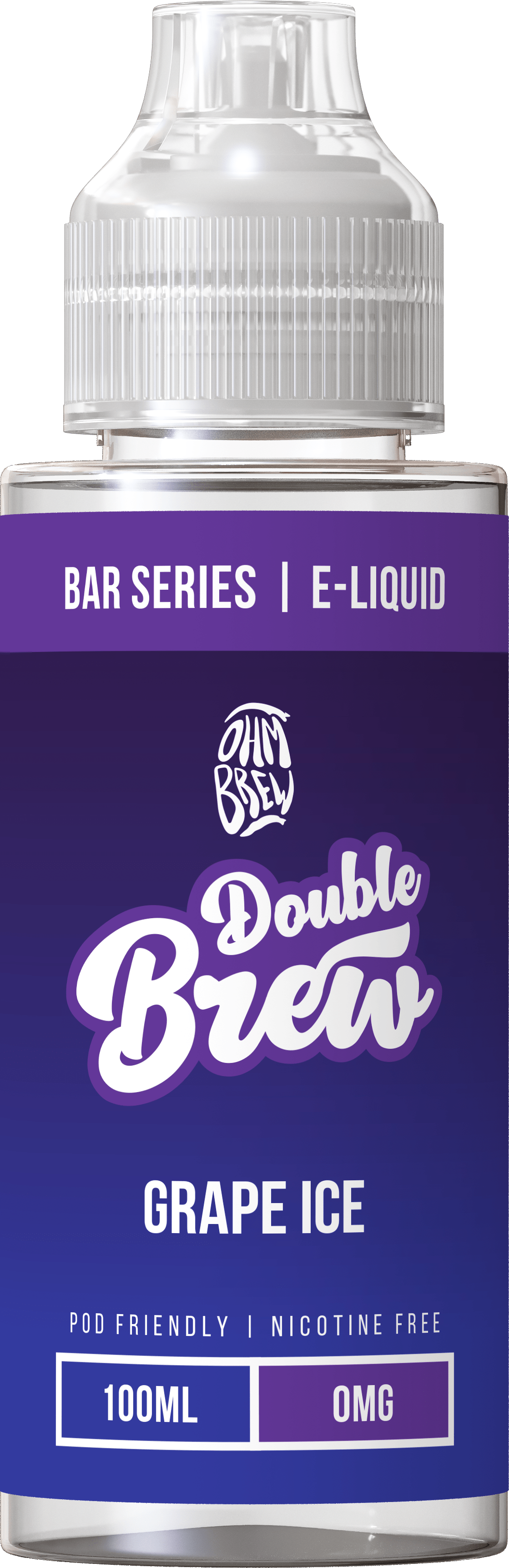 Shortfill Eliquids Grape Ice Double Brew Bar Series 100ml Shortfills