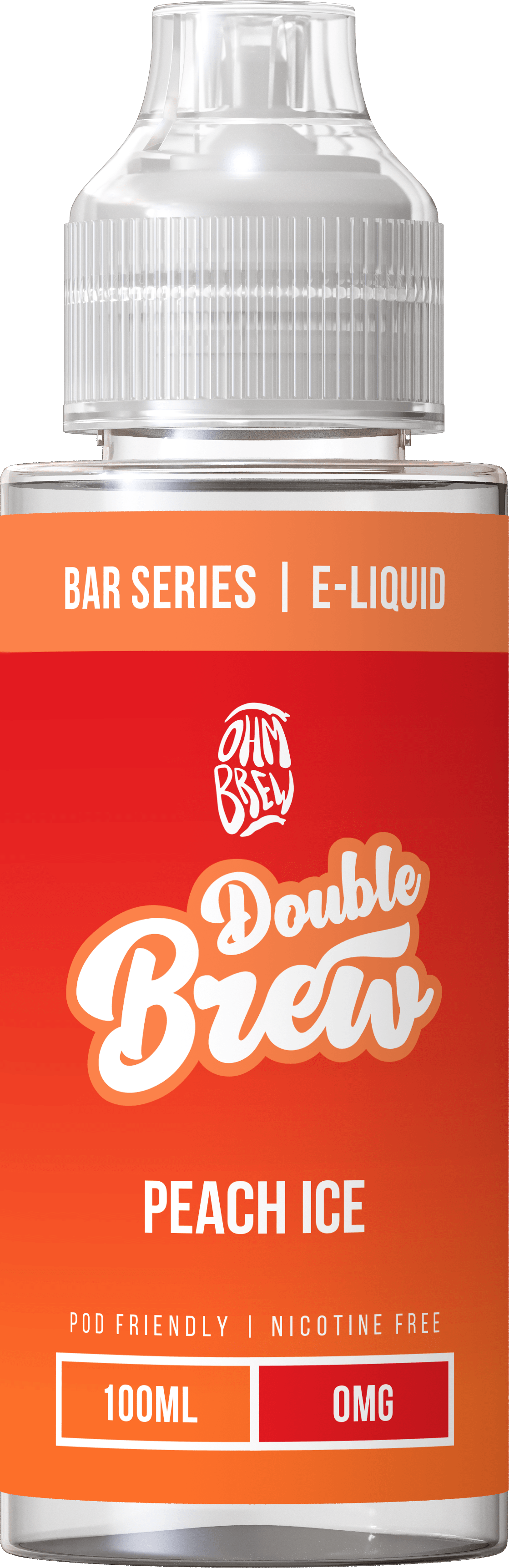 Shortfill Eliquids Peach Ice Double Brew Bar Series 100ml Shortfills