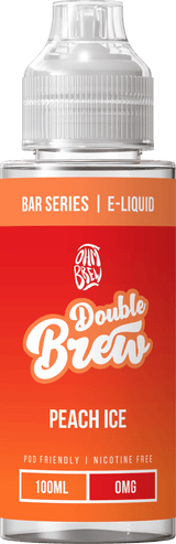 Shortfill Eliquids Peach Ice Double Brew Bar Series 100ml Shortfills