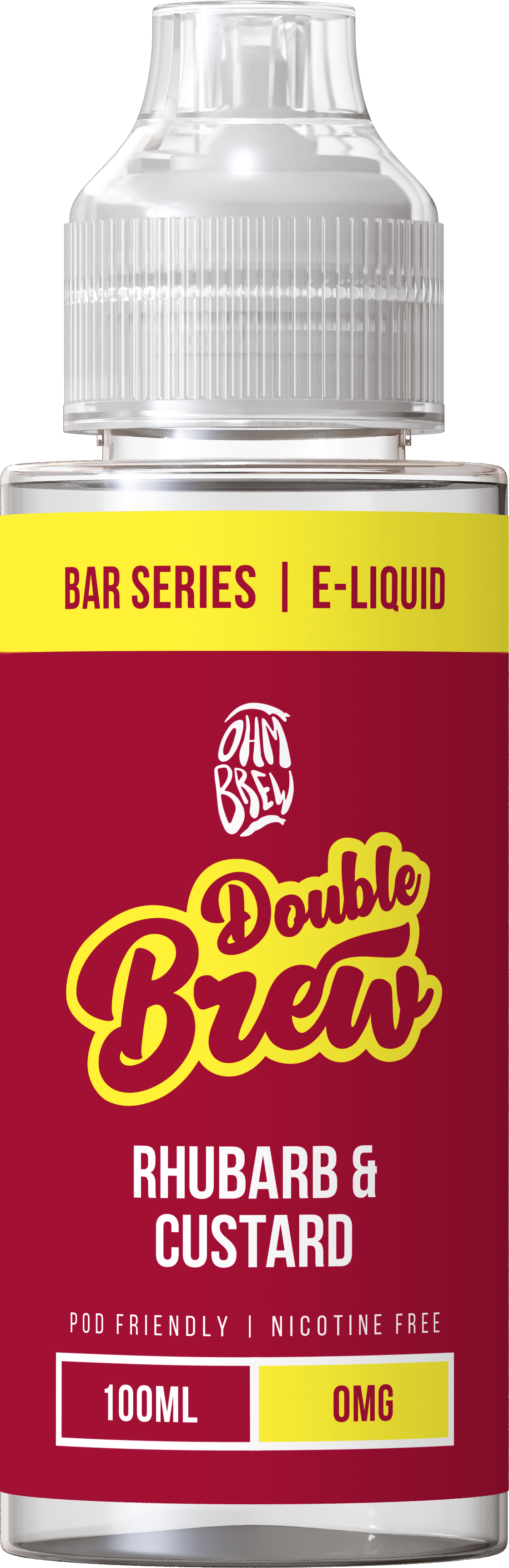 Shortfill Eliquids Rhubarb & Custard Double Brew Bar Series 100ml Shortfills