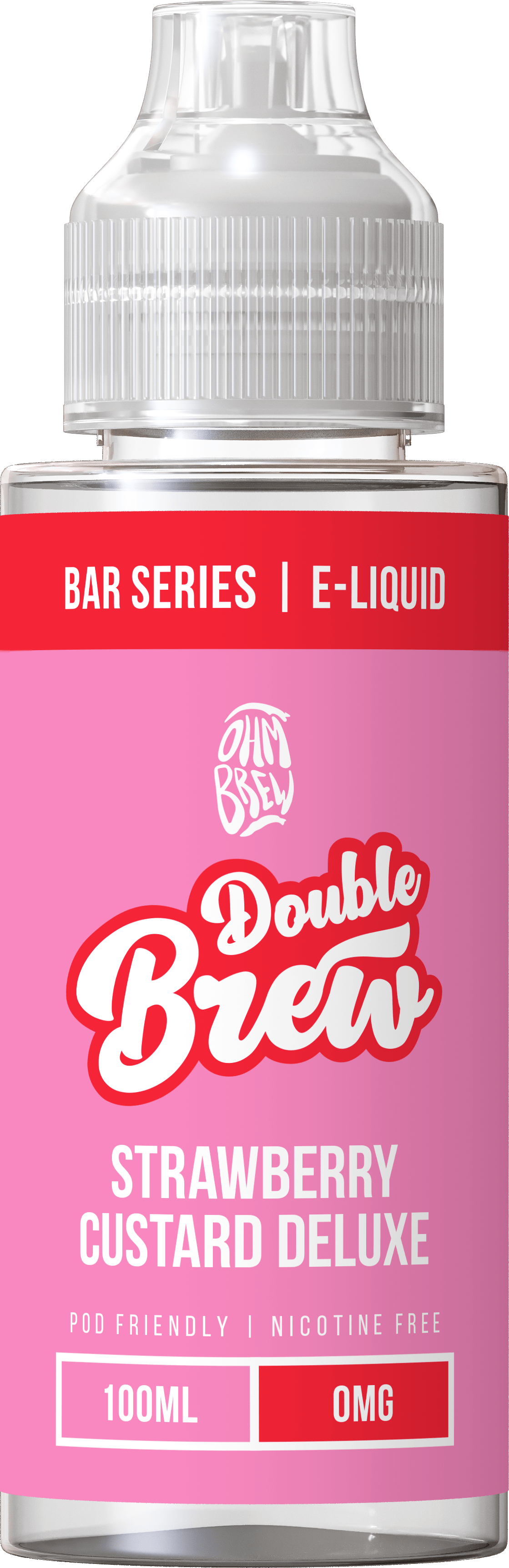 Shortfill Eliquids Strawberry Custard Deluxe Double Brew Bar Series 100ml Shortfills