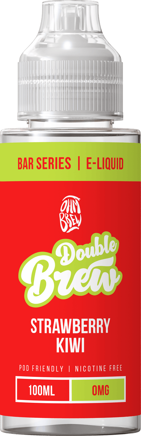 Shortfill Eliquids Strawberry Kiwi Double Brew Bar Series 100ml Shortfills