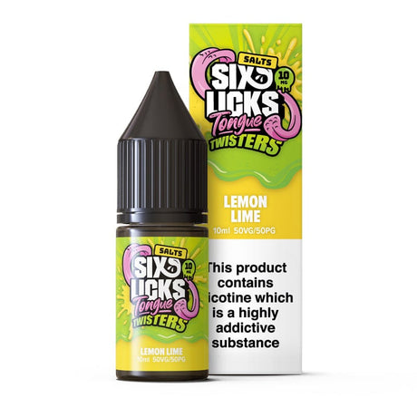 Nic Salts Lemon Lime / 10mg Six Licks Tongue Twisters Nic Salts