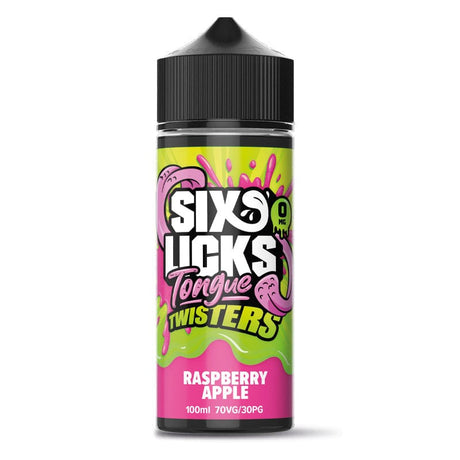 Shortfill Eliquids Raspberry Apple Six Licks Tongue Twisters Shortfill