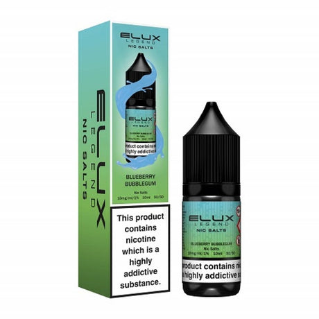 Blueberry Bubblegum / 20mg Elux Legend Nic Salt Eliquid 10ml