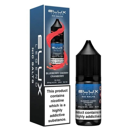 Blueberry Cherry Cranberry / 20mg Elux Legend Nic Salt Eliquid 10ml