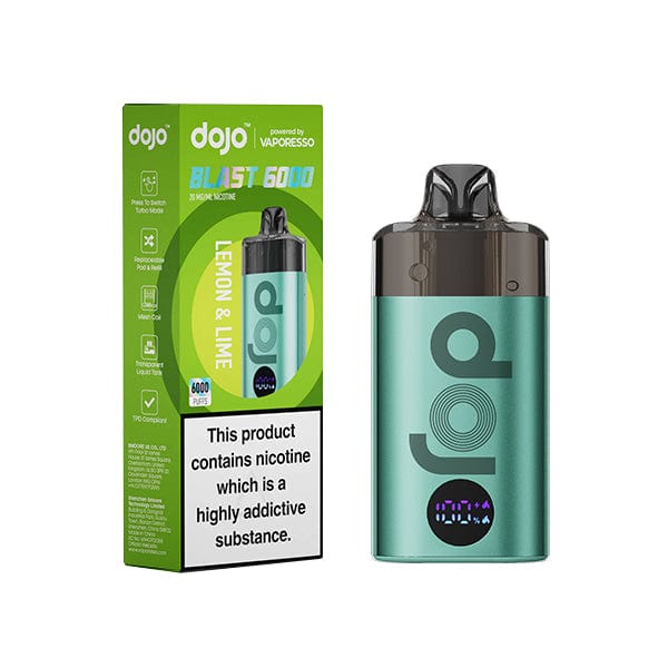 Disposable Vape Sticks Lemon & Lime (Green) Kit Vaporesso Dojo Blast 6000