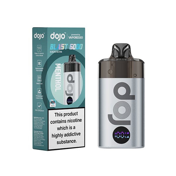 Disposable Vape Sticks Menthol (Silver) Kit Vaporesso Dojo Blast 6000