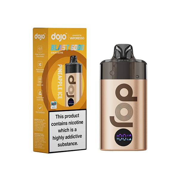 Disposable Vape Sticks Pineapple Ice (Gold) Kit Vaporesso Dojo Blast 6000