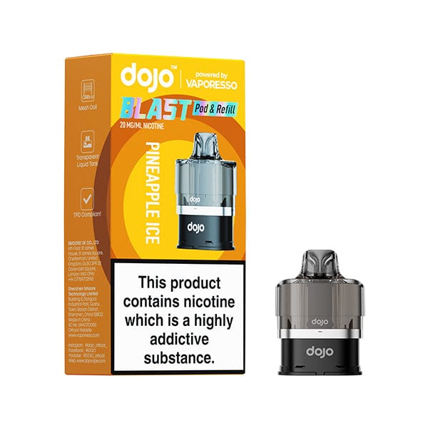 Pre-Filled Vape Devices Pineapple Ice Vaporesso Dojo Blast 6000 Pod & Refill