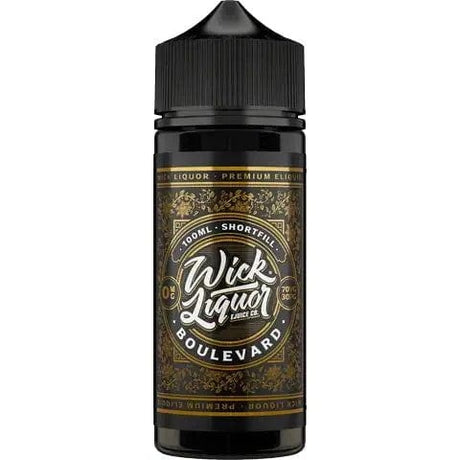 Shortfill Eliquids Boulevard Wick Liquor 100ml Shortfill E-Liquids | 7 Flavours