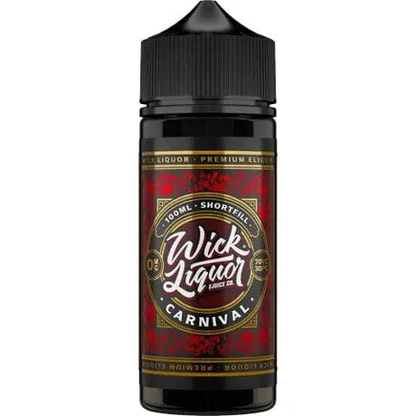 Shortfill Eliquids Wick Liquor 100ml Shortfill E-Liquids | 7 Flavours