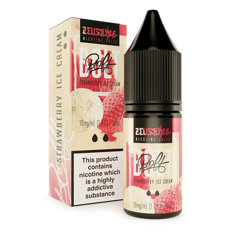 Nic Salts Strawberry Ice / 10mg Zeus Bolt Nic Salt E-Liquids