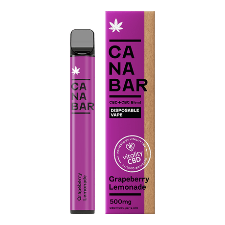 Disposable Vape Sticks Grapeberry Lemonade Canabar CBD Disposable Vape