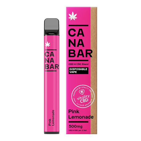 Disposable Vape Sticks Pink Lemonade Canabar CBD Disposable Vape