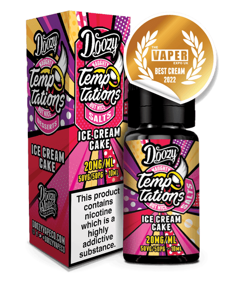 Doozy Vape Co Nic Salts Ice Cream Cake / 10mg Doozy Temptations Nic Salts | 5 Flavours