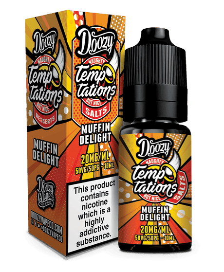 Doozy Vape Co Nic Salts Muffin Delight / 10mg Doozy Temptations Nic Salts | 5 Flavours