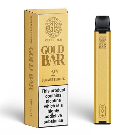 Gold Bar Disposable Vape Sticks Summer Berries Gold Bar 600 Disposable Vape