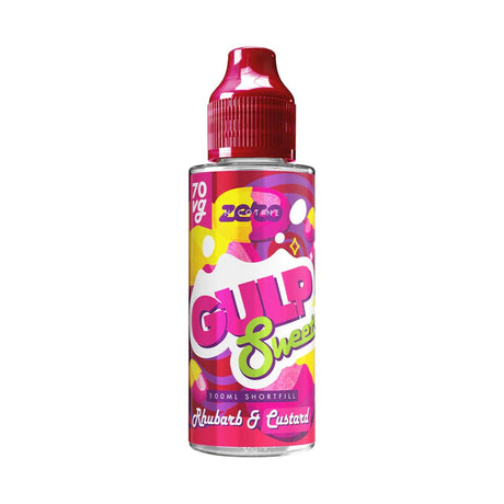 Gulp Shortfill Eliquids Rhubarb & Custard Gulp Sweets 100ml Shortfill | 3 Flavours