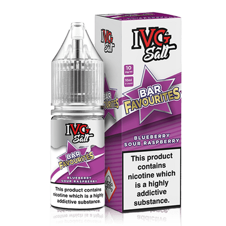 IVG E-Liquids Nic Salts Blueberrry Sour Raspberry / 10mg IVG Bar Favourites Nicotine Salts