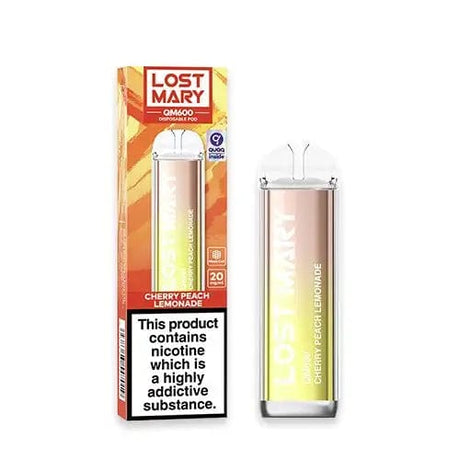 Lost Mary Disposable Vape Sticks Cherry Peach Lemonade Lost Mary QM600 Disposable Vape Kit