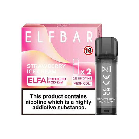 Vapeology Nic Salts Elf Bar Elfa Prefilled Pods (Pack Of 2)