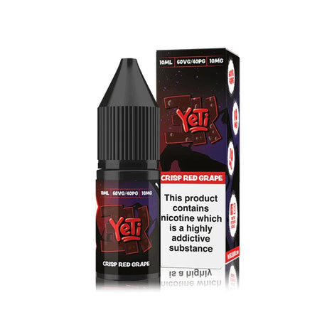 Nic Salts Crisp Red Grape / 10mg Yeti 3K Nic Salt E-Liquid